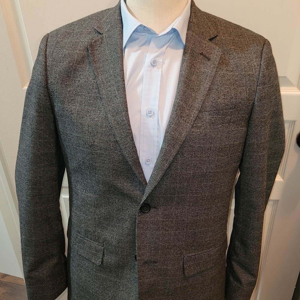 Banana Republic Checkered Suit Jacket